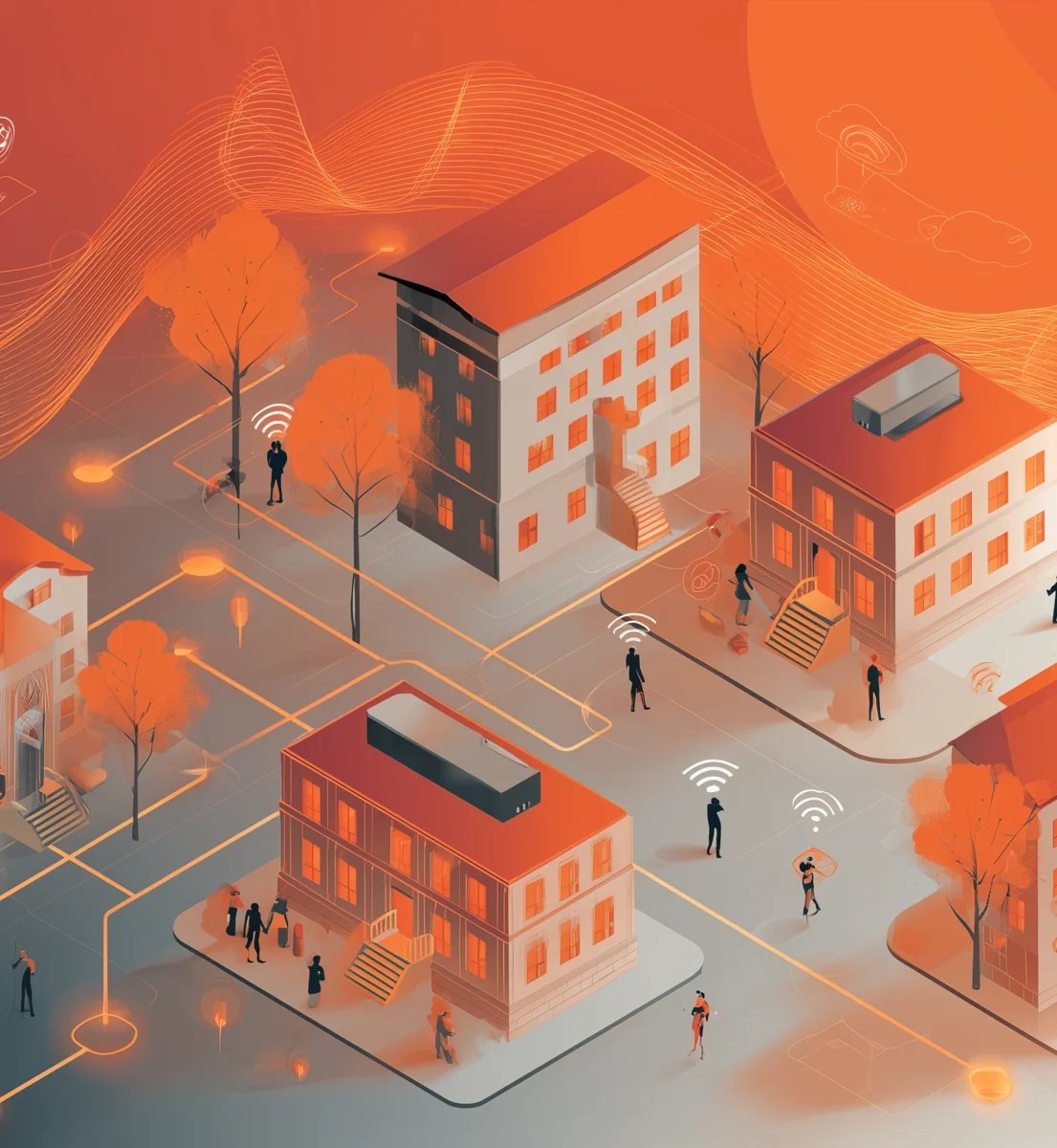 Multi-site care homes connected through secure IT infrastructure