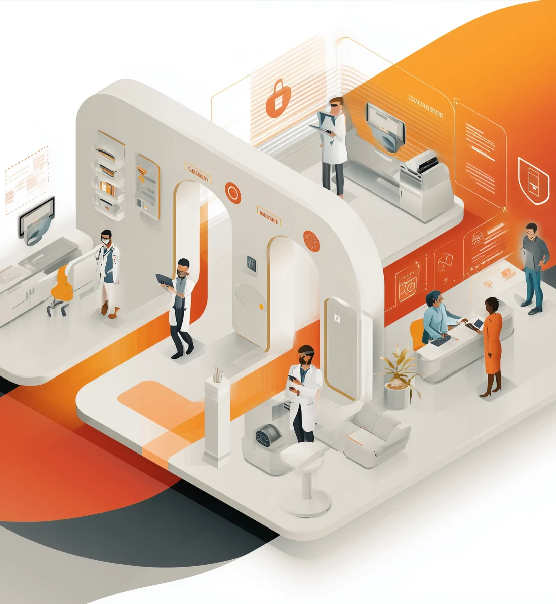 Secure and reliable IT systems within a medical clinic environment